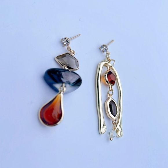 Boho statement earrings A33 - Picture 2 of 5